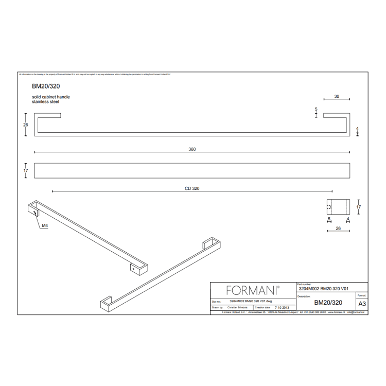 320 technische tekening